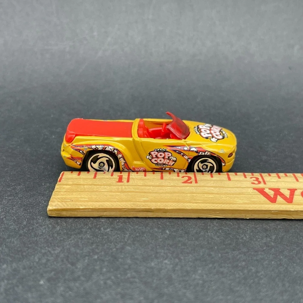 Hot Wheels Snack Time Dodge Sidewinder Car Yellow Diecast 1/64 Pop Corn Loose